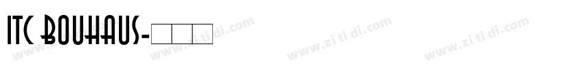 ITC Bouhaus字体转换